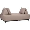 Lauko baldų komplektas Home4You Sofa AMORE, 2 vietų, smėlio spalvos