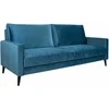 Home4You Sofa-lova ANNA su daiktadėže Melsvai žalias aksomas