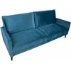 Home4You Sofa-lova ANNA su daiktadėže Melsvai žalias aksomas
