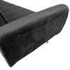 Home4You Sofa lova FALUN, 214x83xh82cm, pilkos spalvos aksomas