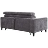 Home4You Sofa bed FRODE with spring mattress, pilkas