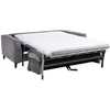 Home4You Sofa bed FRODE with spring mattress, pilkas