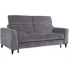 Home4You Sofa bed FRODE with spring mattress, pilkas