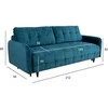 Home4You Sofa-lova SARITA 3-vietė, žalia