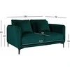 Home4you Sofa BIANKA Dvivietė, Žalia