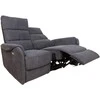 Fotelis Home4You Atlošiama sofa BOWERS 2-vietė Su elektriniu mechanizmu Melsvai pilka
