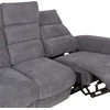Fotelis Home4You Sofa-reglaineris BOWERS 3 vietų Elektrinis Melsvai Pilka