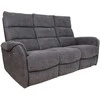 Fotelis Home4You Sofa-reglaineris BOWERS 3 vietų Elektrinis Melsvai Pilka