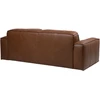 Lova 3-vietė sofa „BURTON“, ruda oda