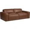 Lova 3-vietė sofa „BURTON“, ruda oda