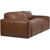 Lova 3-vietė sofa „BURTON“, ruda oda