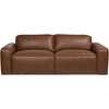 Lova 3-vietė sofa „BURTON“, ruda oda