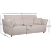 Home4You 3-vietė sofa „CALLA“, avižų baltumo spalvos