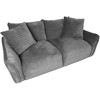 Home4You Sofa DIVI, 3 vietų, pilka