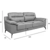 Home4you Sofa ENZO 3-vietė, pilka