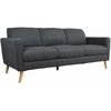 Home4you Sofa KAILI 3-vietė, tamsiai pilka