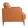 Fotelis Home4You Sofa LEO 2-vietų, šviesiai rudos spalvos