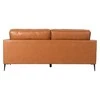 Fotelis Home4You Sofa LEO 3-vietų, šviesiai rudos spalvos