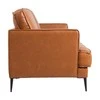 Fotelis Home4You Sofa LEO 3-vietų, šviesiai rudos spalvos