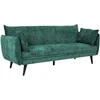 Home4You Sofa lova NOELLA Žalia, Trivietė, 212x82 cm