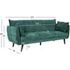Home4You Sofa lova NOELLA Žalia, Trivietė, 212x82 cm