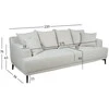 Home4You Sofa MAGNOLIA 3-vietė, šviesiai smėlio