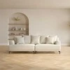 Home4You Sofa MAGNOLIA 4-vietė, šviesiai smėlio