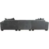 Home4you Kampinė sofa COLLINS KK, pilka