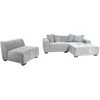 Home4you Kampinė sofa COLLINS KK, šviesiai pilka