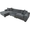 Home4you Kampinė sofa DAHLIA KK, pilka