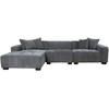 Home4you Kampinė sofa DAHLIA KK, pilka