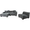 Home4you Kampinė sofa DAHLIA KK, pilka