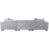 Home4you Kampinė sofa DAHLIA KK, šviesiai pilka