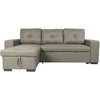 Home4you Kampinė sofa-lova CARITA, smėlio