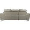 Home4you Kampinė sofa-lova CARITA, smėlio