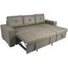 Home4you Kampinė sofa-lova CARITA, smėlio