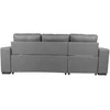 Home4You Kampinė sofa-lova CARITA, tamsiai pilka