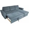 Home4you Kampinė sofa-lova INGMAR Jūros mėlyna