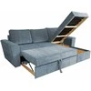 Home4you Kampinė sofa-lova INGMAR Jūros mėlyna
