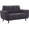 Home4You Dark Sofa STEVE, 2 vietų, tamsiai pilka