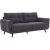 Home4You Dark Sofa STEVE, 3 vietų, tamsiai pilka