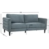 Home4You 3-vietė sofa „STEVENS“, žalsvai pilkos spalvos