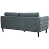 Home4You Sofa STEVENS 3-seater, greenish-pilkas