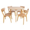 Fotelis Home4You Valgomojo stalo komplektas ROXBY apvalus stalas, 4 vnt