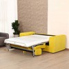 Home4You Spring Sofa-lova STELLA su spyruokliniu čiužiniu, geltona