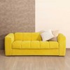 Home4You Spring Sofa-lova STELLA su spyruokliniu čiužiniu, geltona