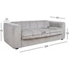 Home4You Sofa-lova STELLA Su spyruokliniu čiužiniu, Smėlio spalvos