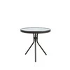 Home4You Stalas DUBLIN D50xH46cm, tamsiai rudas