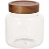Home4You Stiklinis indas RIVA D13xA14cm 1300ml akacijos medienos su dangteliu
