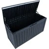 Dėžutė BOMM 117,5x47,5xH59cm/300L, juodas plastikas